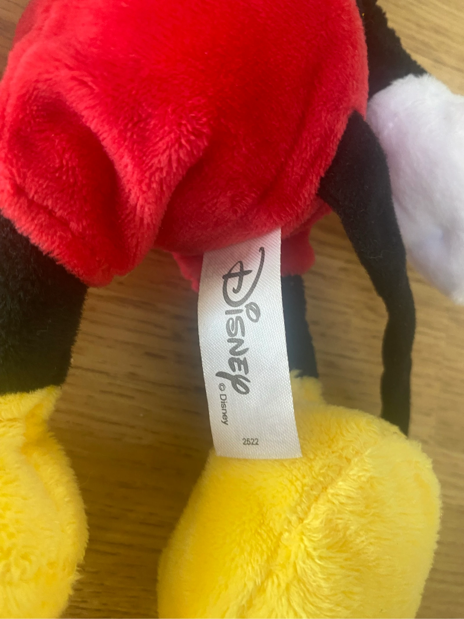 Peluche de Mickey Mouse Disney Rojo Short Amarillo Doudou – photo 4